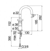 MEDIDAS MONOBLOCK LAVABO LIRA NOBILI